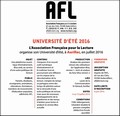 Université d'été 2017 (arrhes 50€)