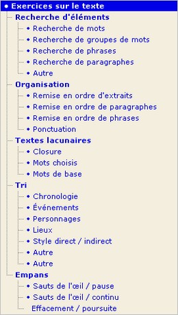 exercices texte