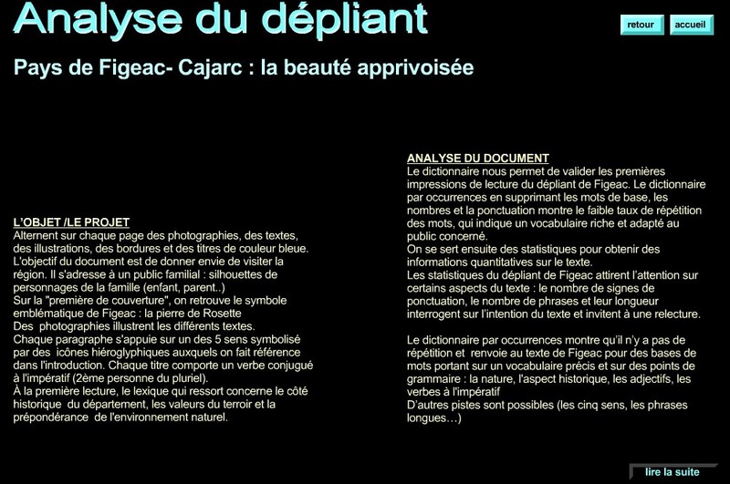 scenarios pédagogique  lecture