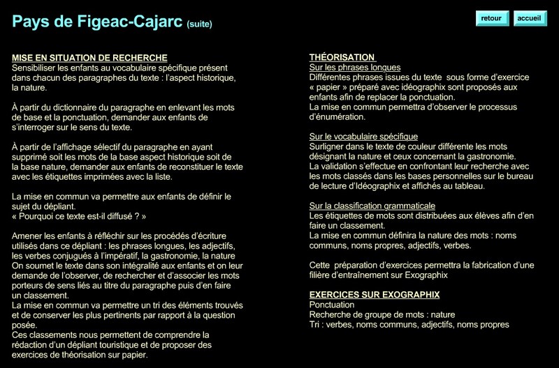 scenarios pédagogique  lecture